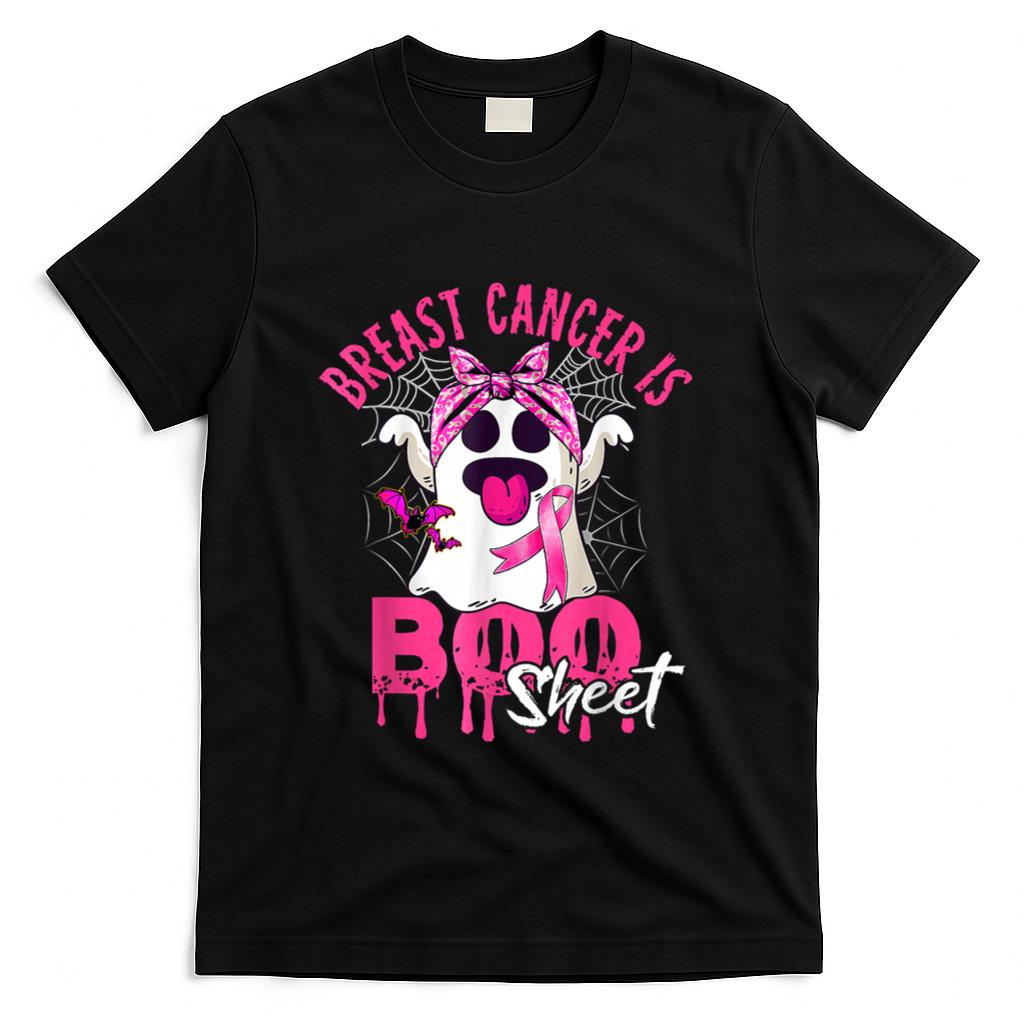Breast Cancer Is Boo Sheet Halloween Breast Cancer Awareness T-Shirt