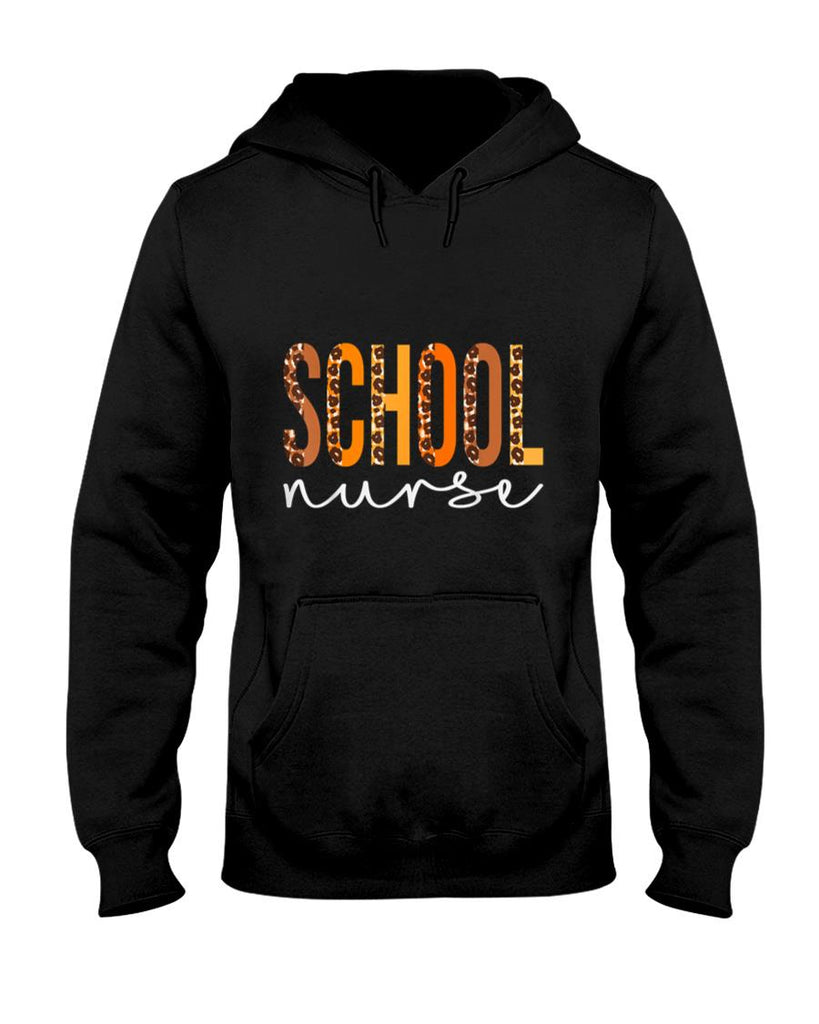 School Nurse leopard Squad Cute Fall Autumn Thanksgiving T-Shirt