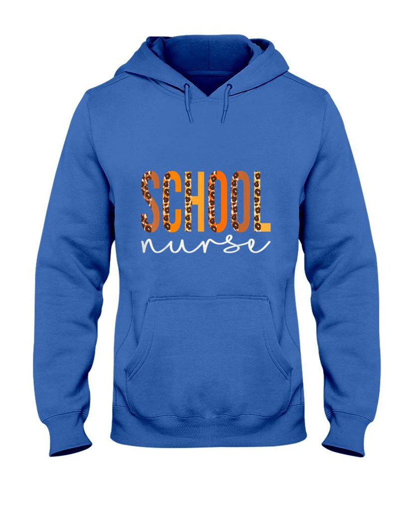 School Nurse leopard Squad Cute Fall Autumn Thanksgiving T-Shirt