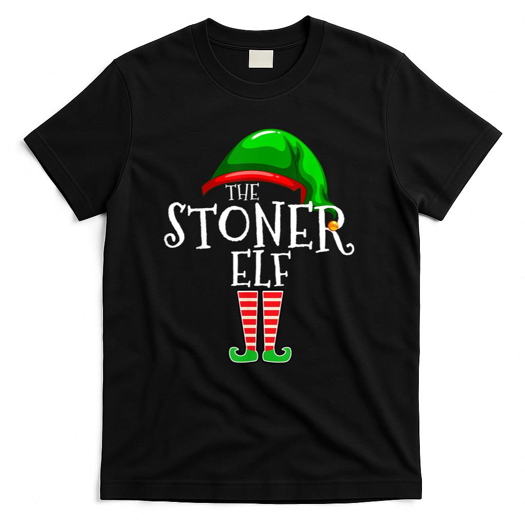 The Stoner Elf Family Matching Group Christmas Gift Pothead T-Shirt