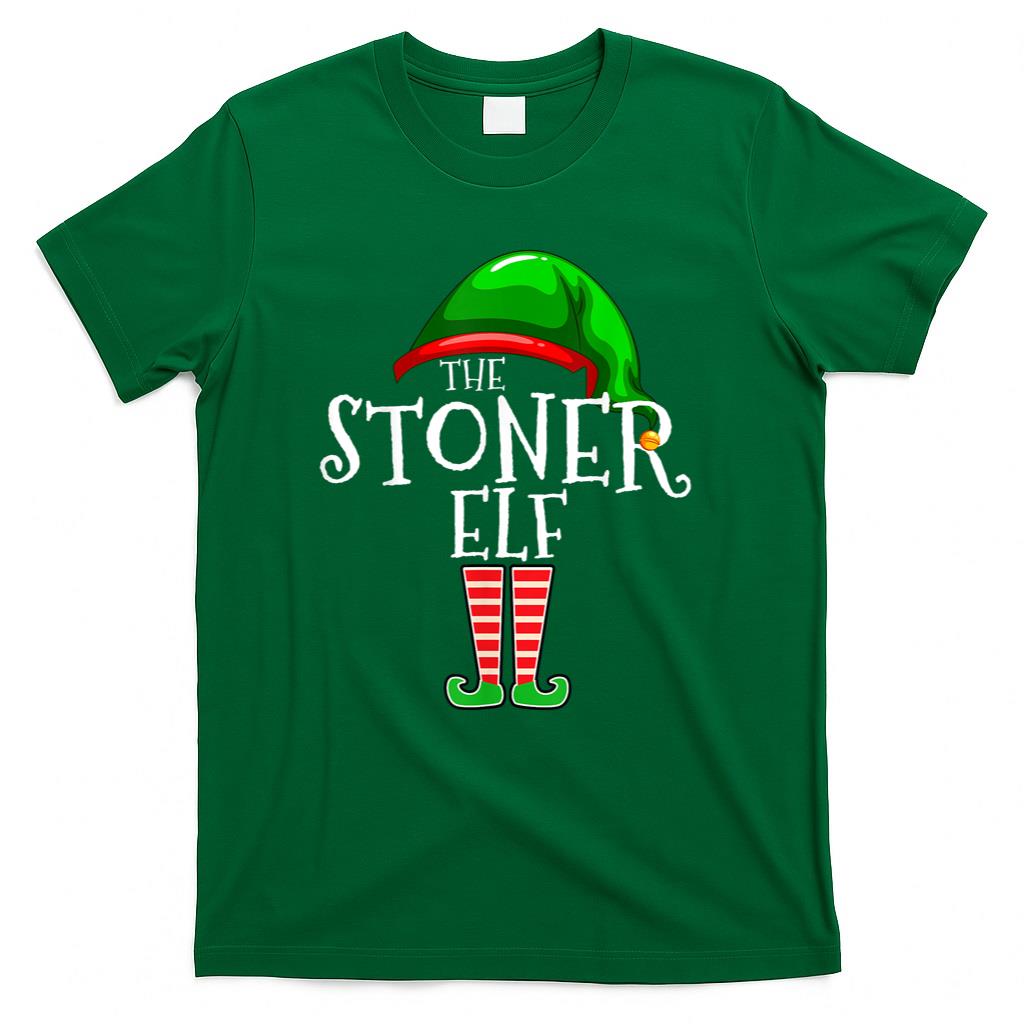 The Stoner Elf Family Matching Group Christmas Gift Pothead T-Shirt