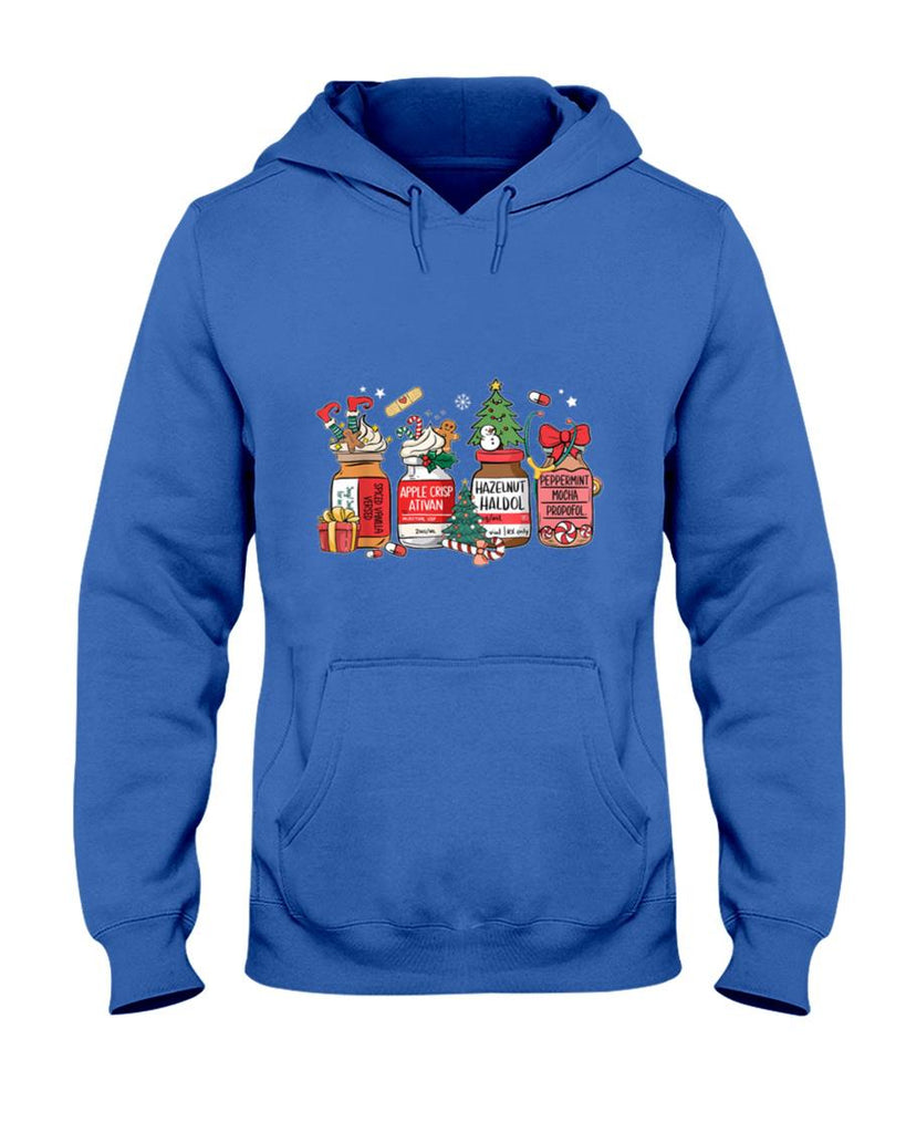Christmas Nurse Funny Peppermint Mocha Propofol ER ED ICU RN T-Shirt
