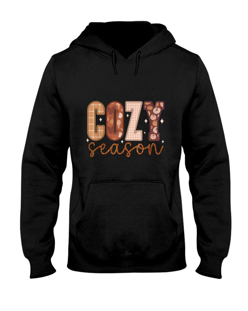 Cozy Season Pumpkin Autumn Fall Yall Leaves Thanksgiving T-Shirt