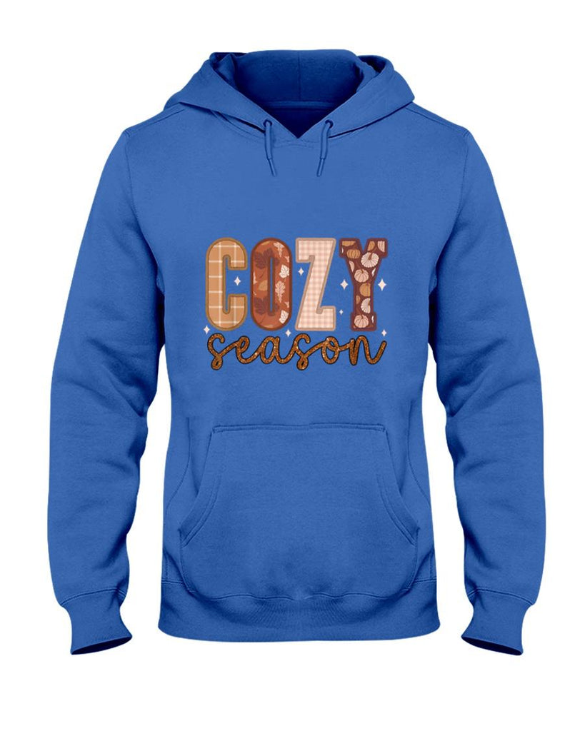 Cozy Season Pumpkin Autumn Fall Yall Leaves Thanksgiving T-Shirt