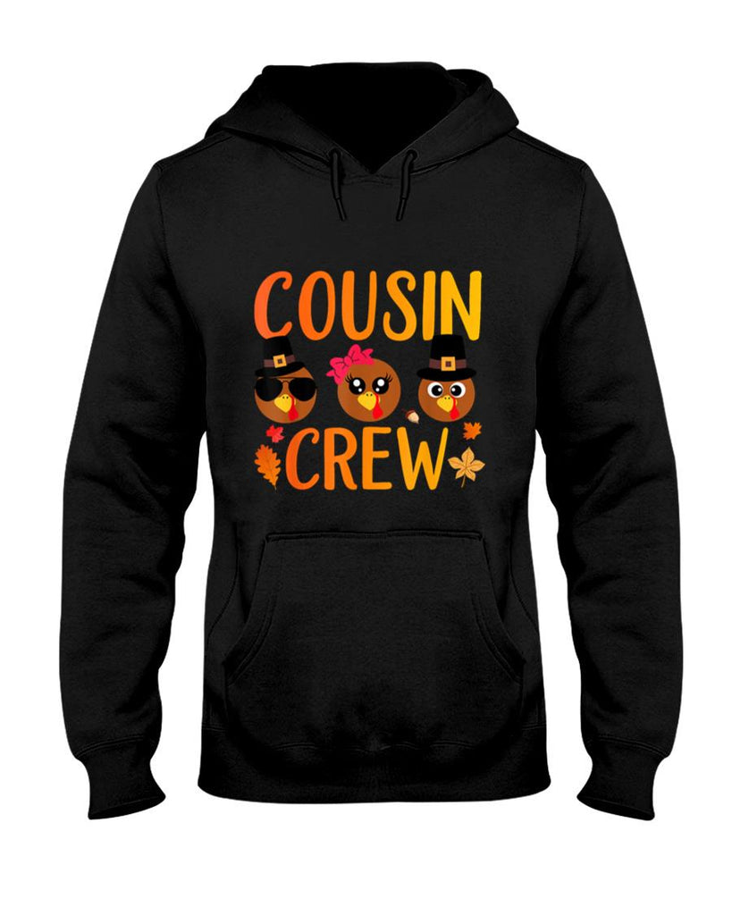 Cousin Crew Thanksgiving Kids Family Matching Turkey Day T-Shirt