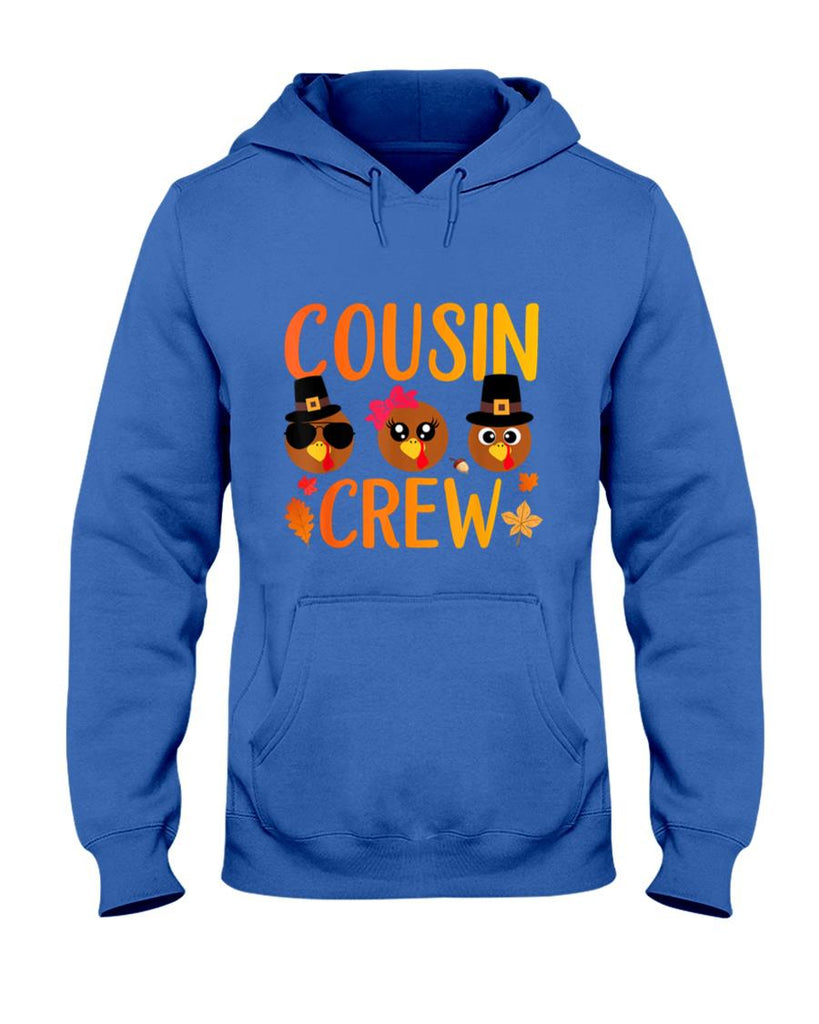 Cousin Crew Thanksgiving Kids Family Matching Turkey Day T-Shirt