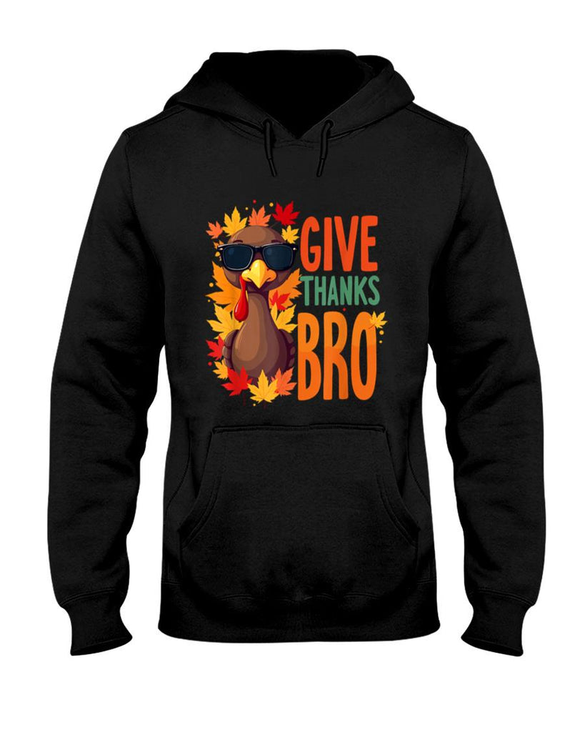 Give Thanks Bro Cute Turkey Toddler Thankful Thanksgiving T-Shirt