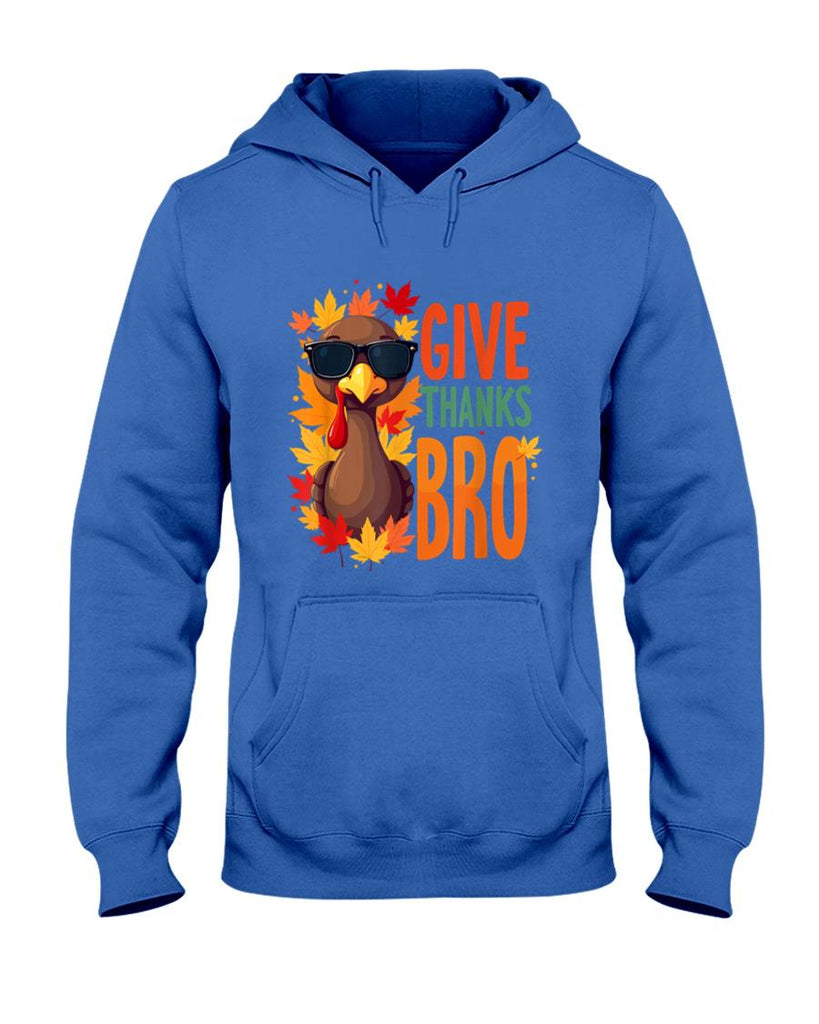 Give Thanks Bro Cute Turkey Toddler Thankful Thanksgiving T-Shirt
