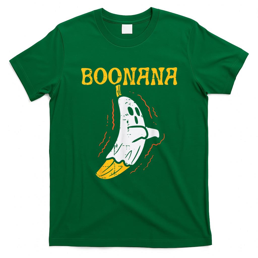 Halloween Shirt - Boonana Cute Ghost Banana Halloween Costume Men Women Kids T-Shirt