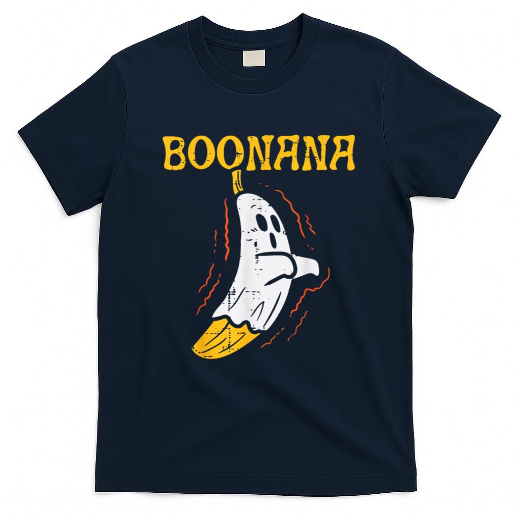 Halloween Shirt - Boonana Cute Ghost Banana Halloween Costume Men Women Kids T-Shirt
