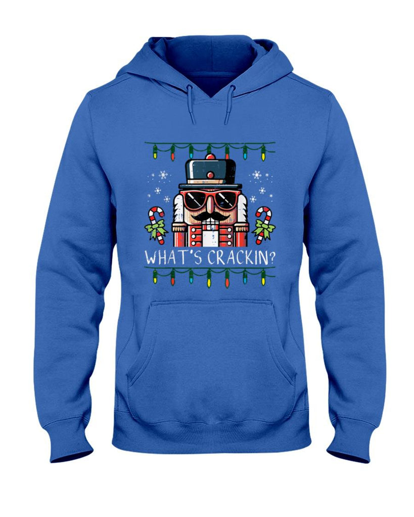Christmas Nutcracker Whats Crackin Funny Xmas Men Women Kids T-Shirt