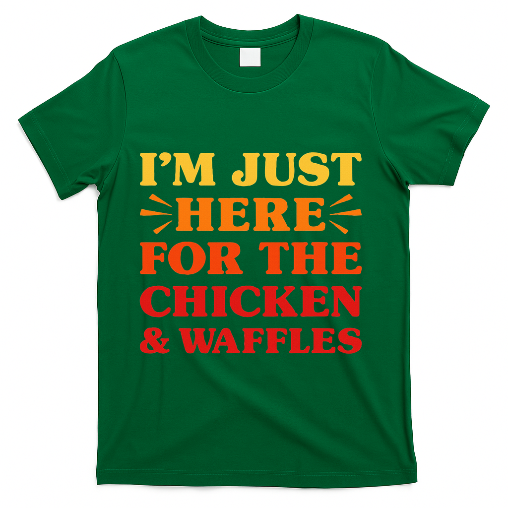 Chicken And Waffles I Love Chicken And Waffles Funny Food T-Shirt