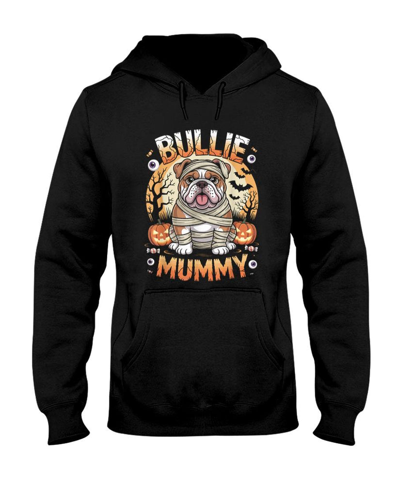 Pet Mom Halloween Shirt - Bullie Mummy Halloween Costume Dog Owner English Bulldog T-Shirt