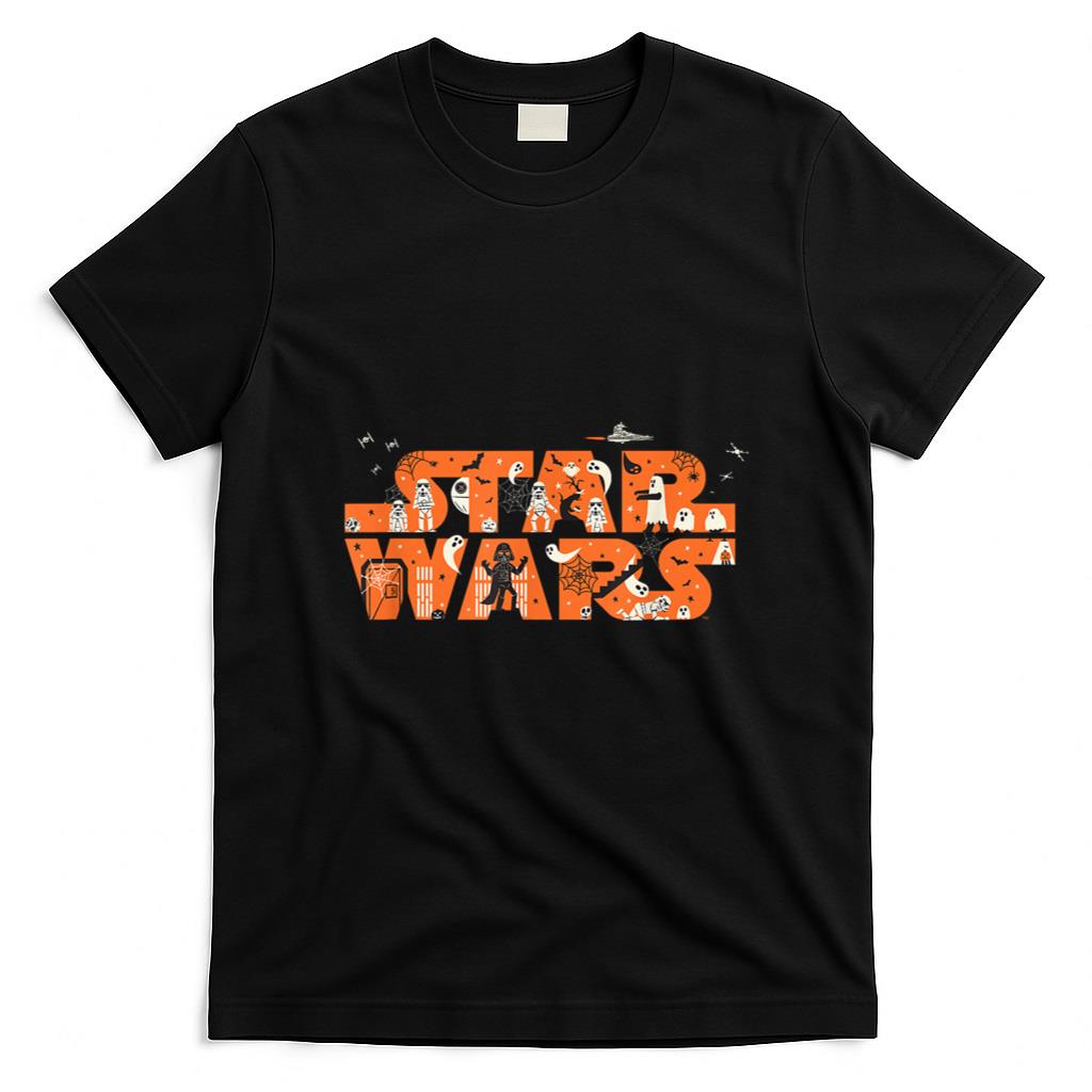Halloween Shirt - Star Wars Halloween Darth Vader Spooky Empire Movie Logo T-Shirt