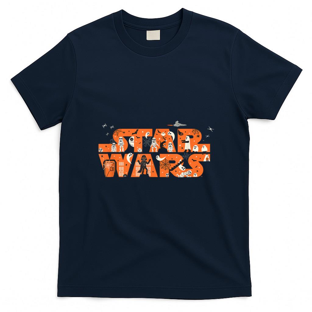 Halloween Shirt - Star Wars Halloween Darth Vader Spooky Empire Movie Logo T-Shirt