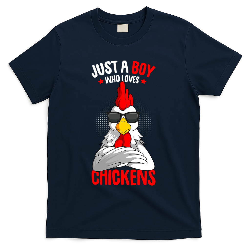 Just A Boy Who Loves Chickens T-Shirt