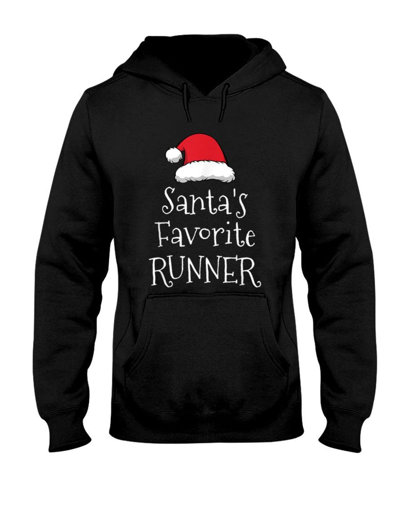 Santas Favorite Runner - Christmas Funny Running Gift T-Shirt