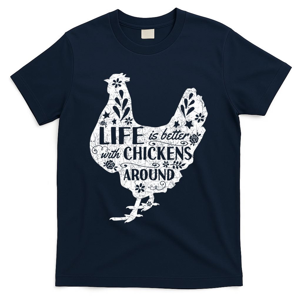 Cute Farmer Gift Idea Vintage Chicken Gift T-Shirt