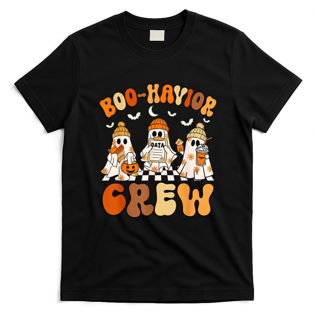Halloween Shirt - Boo-Havior Crew Behavior Analyst Halloween ABA T-Shirt