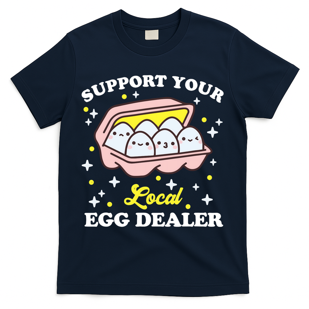 Support Your Local Egg Dealer, Farm Fresh eggs Funny farm T-Shirt