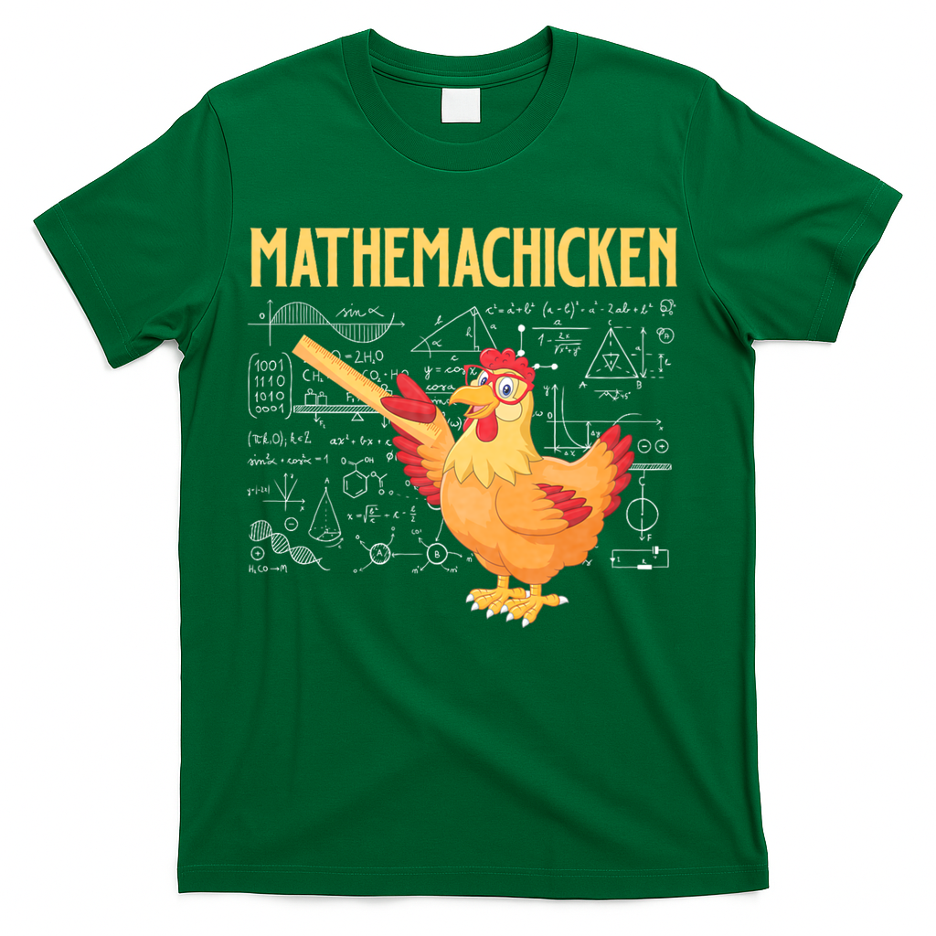 Mathemachicken Chicken Math Lover Animal Poultry Owner T-Shirt