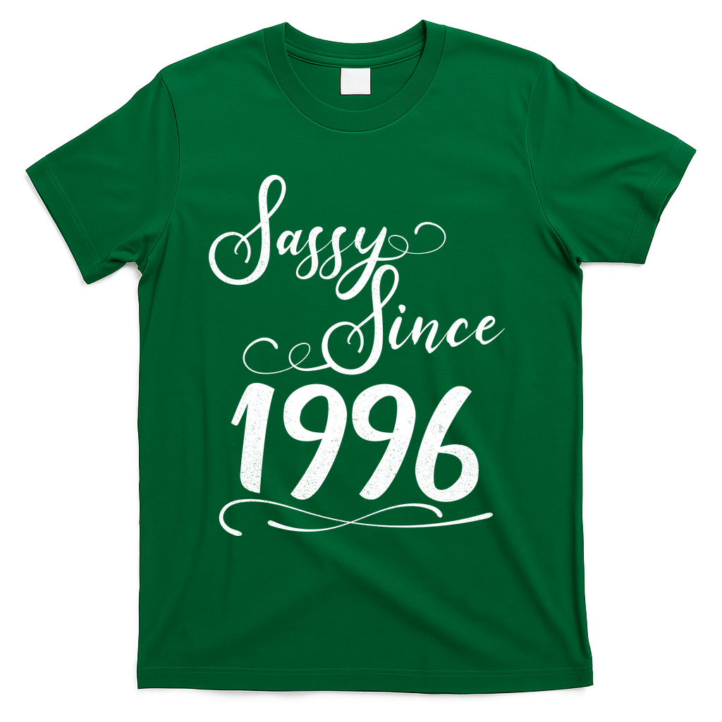 30th Birthday Sassy Since 1996 T-Shirt - Green