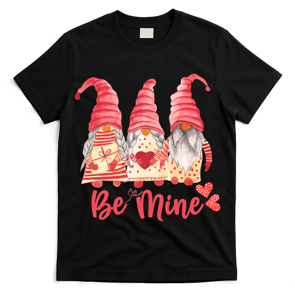 3 Gnomies Be Mine Gift For Valentine Day T-Shirt