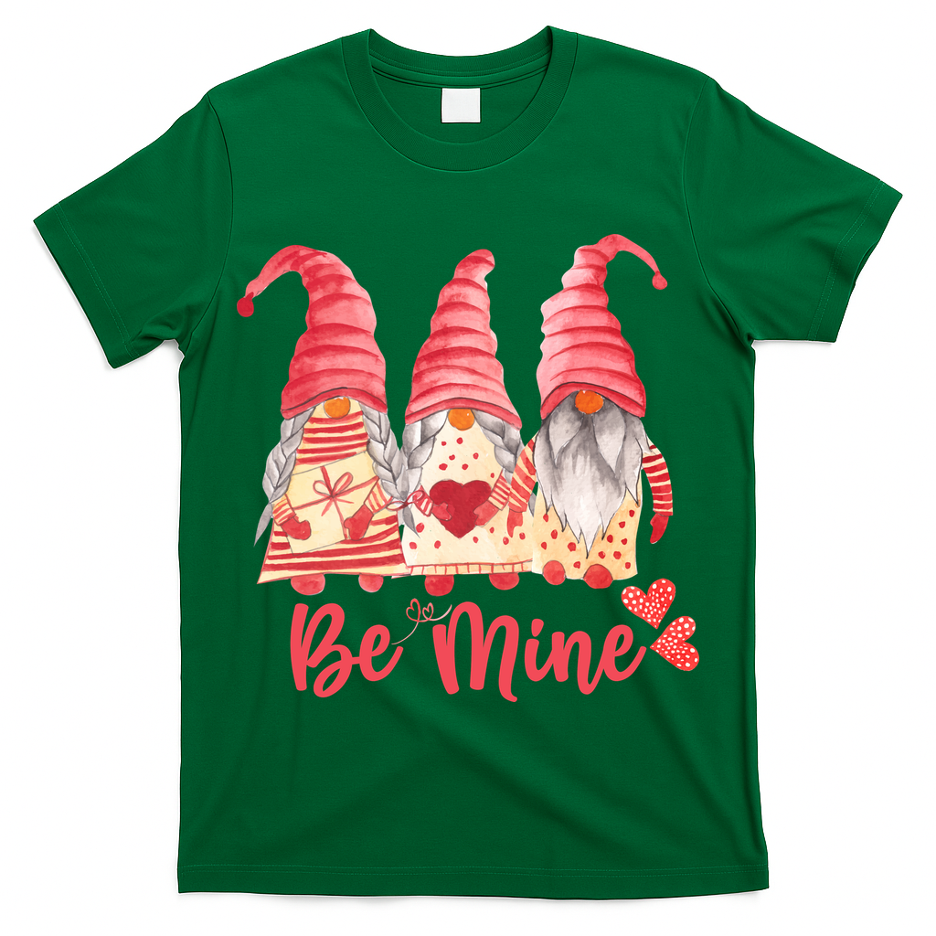 3 Gnomies Be Mine Gift For Valentine Day T-Shirt