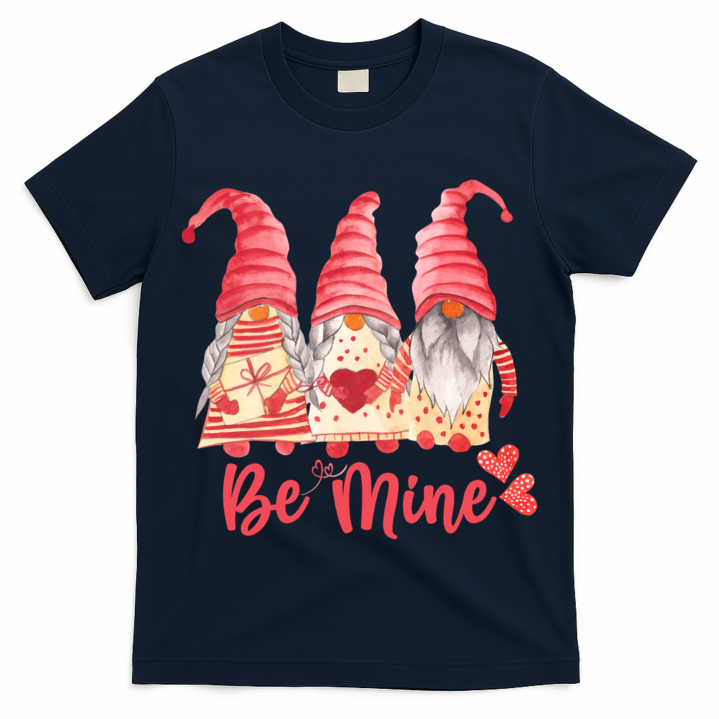 3 Gnomies Be Mine Gift For Valentine Day T-Shirt