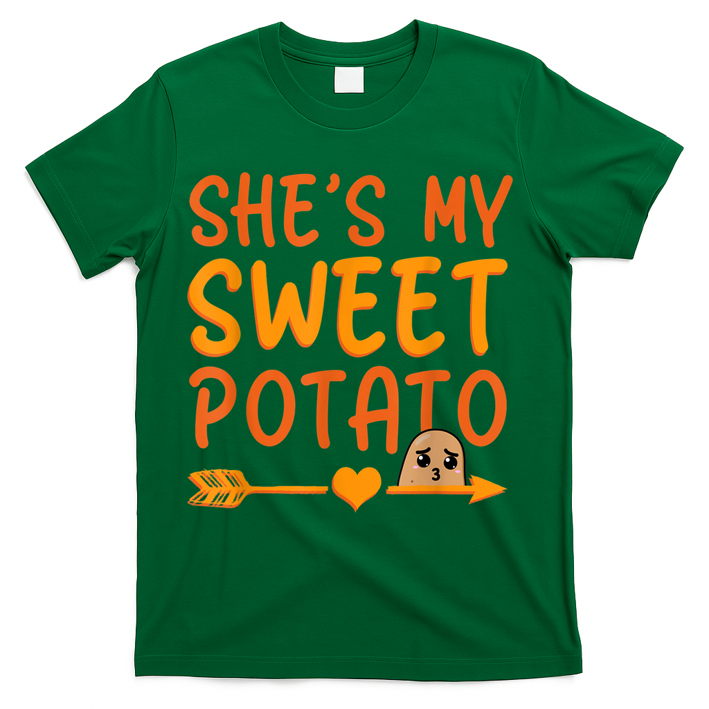 Shes My Sweet Potato I Yam Set Thanksgiving Couples Matching T-Shirt