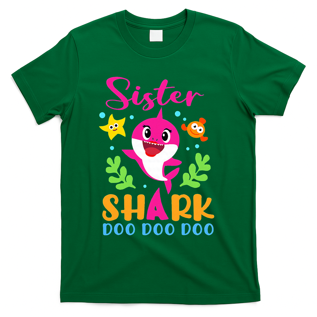 Sister Shark Sister Shark Lover Family Mother's Day T-Shirt