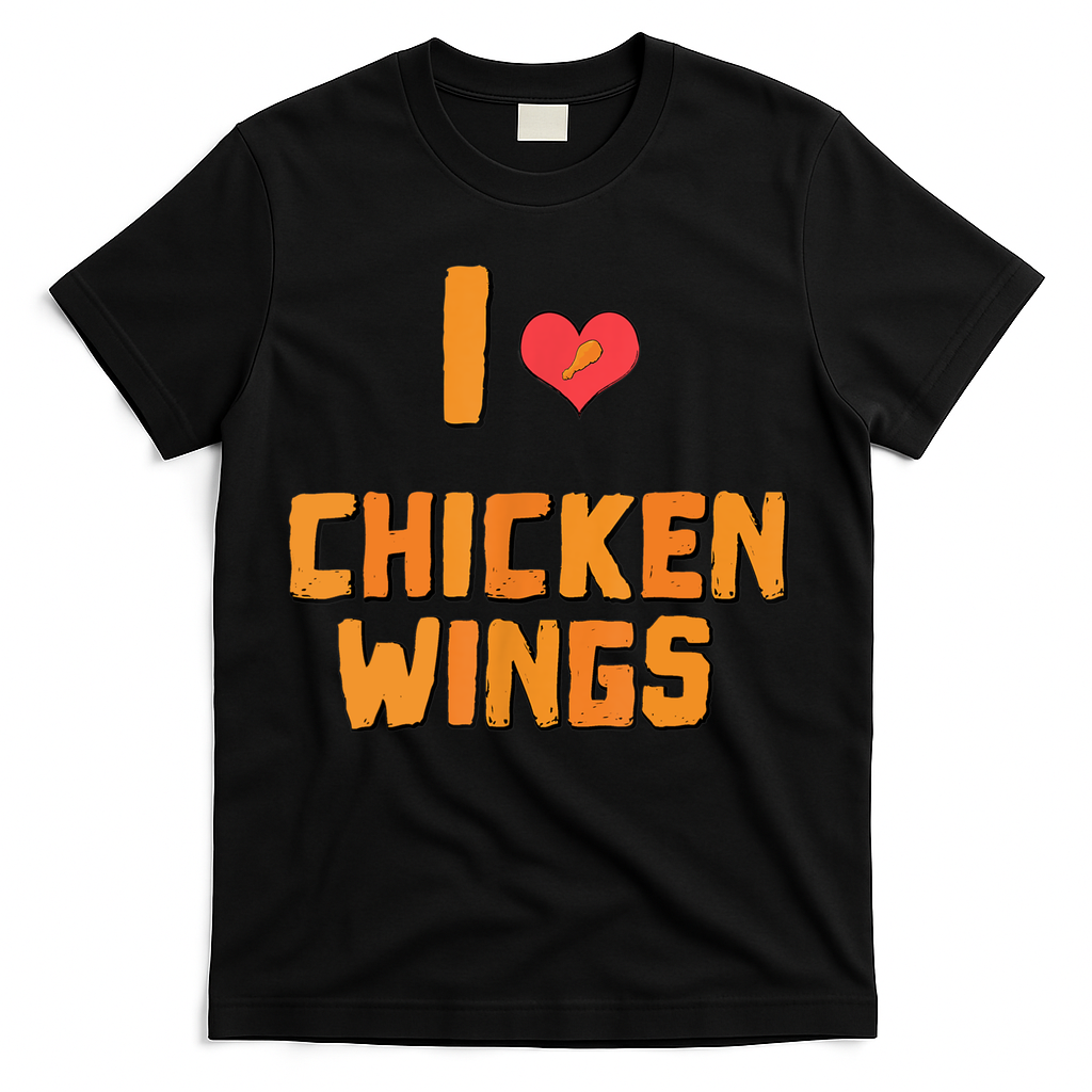 Funny I Love Chicken Wings Gift Fast Food Gift Gift T-Shirt