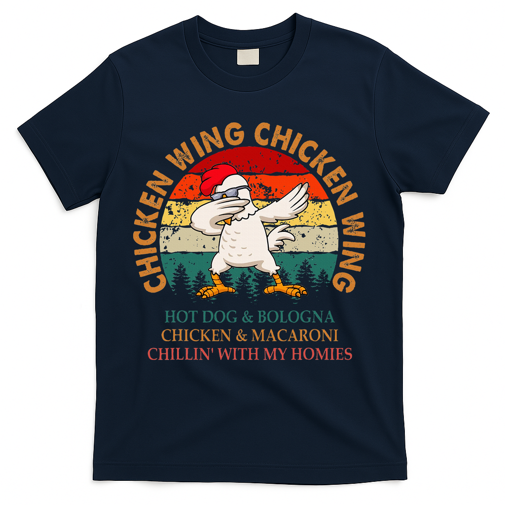 Chicken Wing Chicken Wing Hot Dog Bologna Macaroni T-Shirt