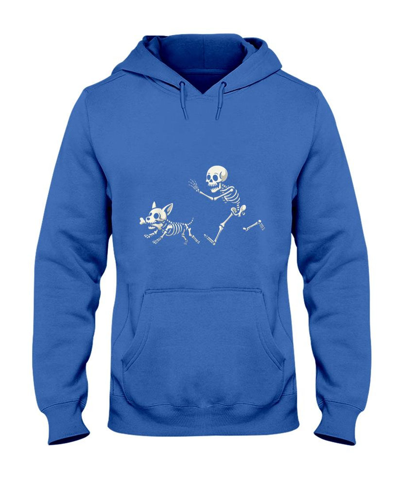 Pet Mom Halloween Shirt - Funny Skeleton Chasing Corgi Halloween Dog Mom Pet Lover T-Shirt_5