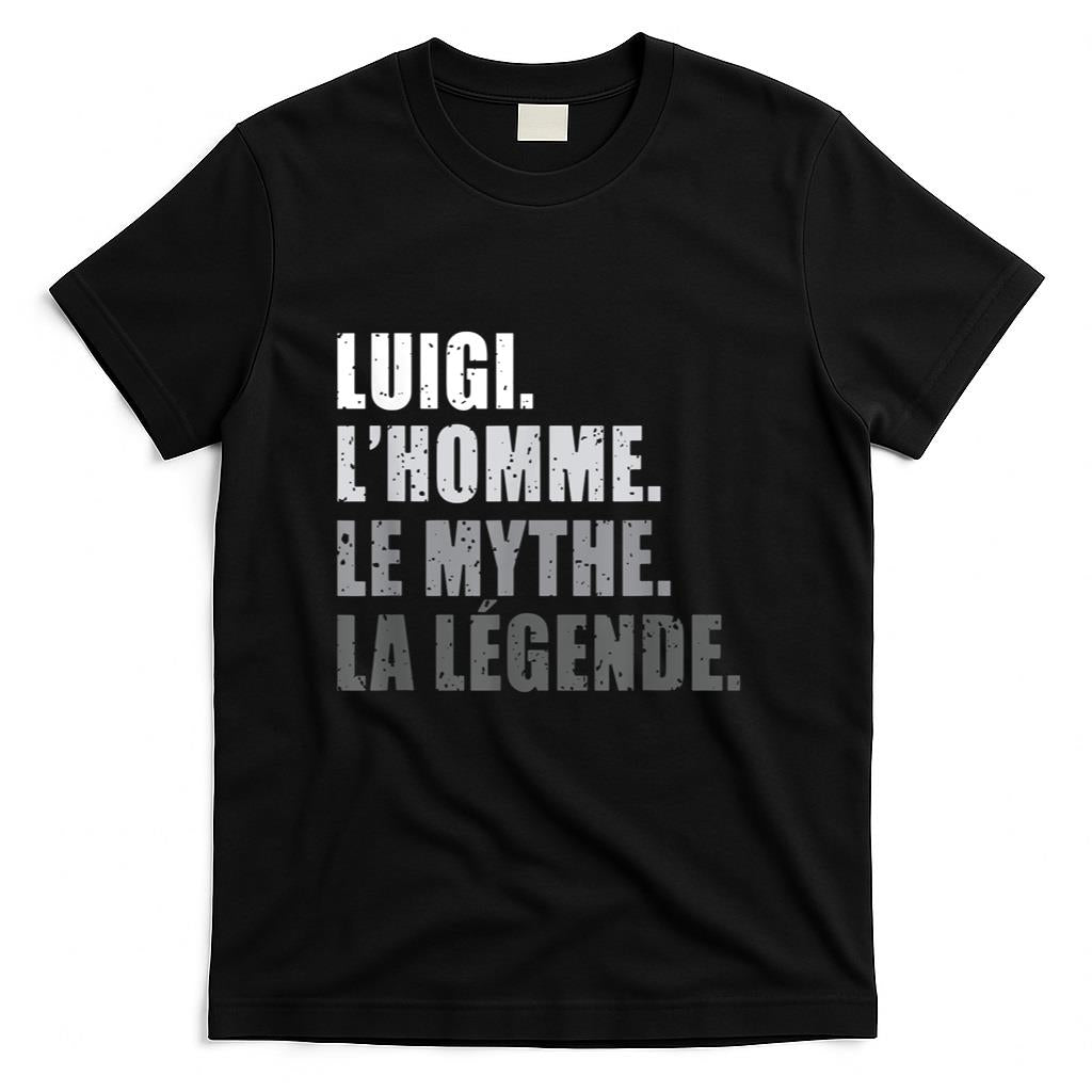 Luigi LHomme Le Homme Le Myth La Legende Vintage Christmas Gift T-Shirt