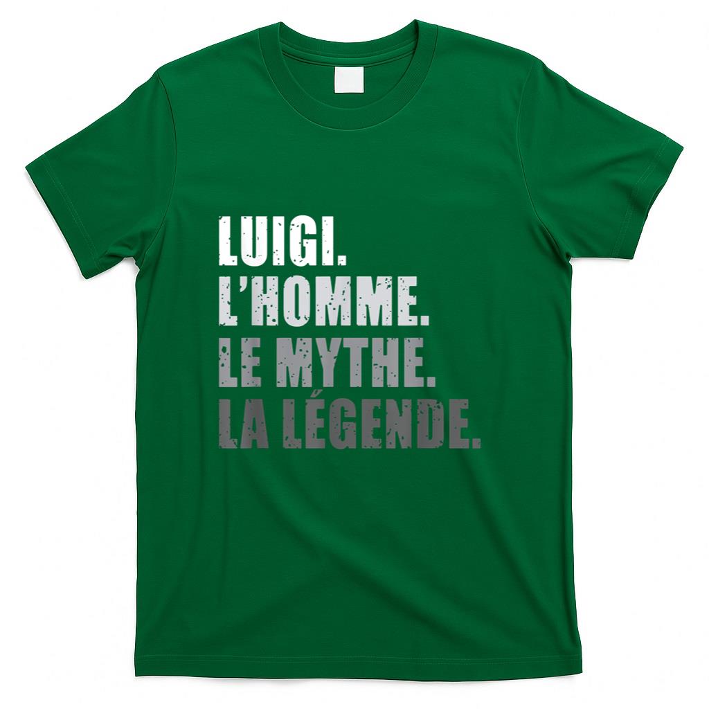 Luigi LHomme Le Homme Le Myth La Legende Vintage Christmas Gift T-Shirt