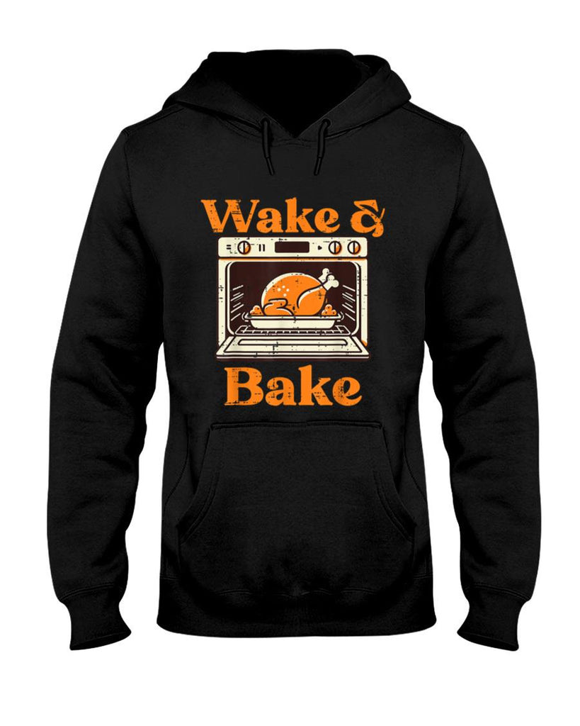 Thanksgiving Wake And Bake Funny Turkey Day Dad Men Women T-Shirt