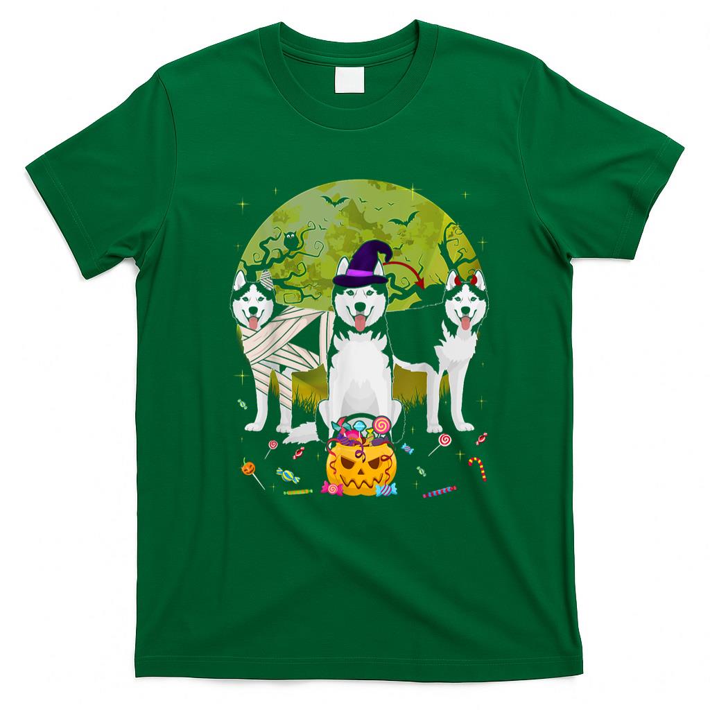 Pet Mom Halloween Shirt - Fun Siberian Husky Halloween Costume Gift Dog Lover T-Shirt