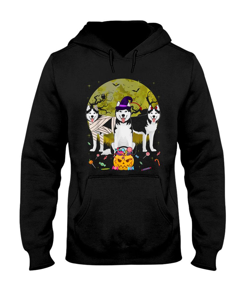 Pet Mom Halloween Shirt - Fun Siberian Husky Halloween Costume Gift Dog Lover T-Shirt