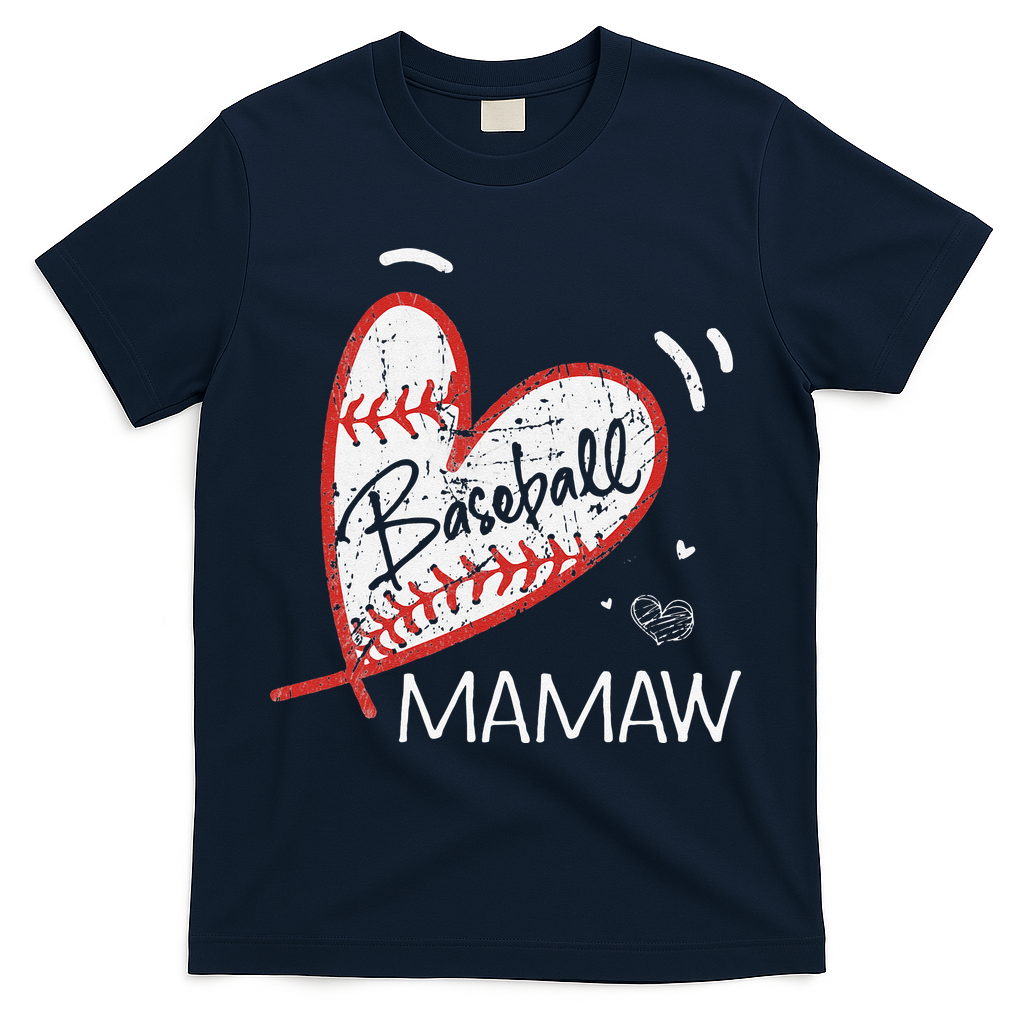 Baseball Mamaw For Grandma Women Mother's Day Gifts T-Shirt