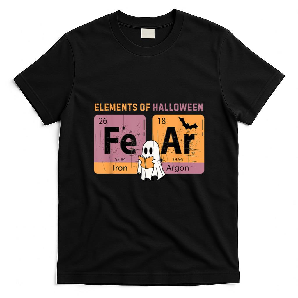 Halloween Shirt - Elements Of Halloween FeAr Periodically Halloween Chemistry T-Shirt