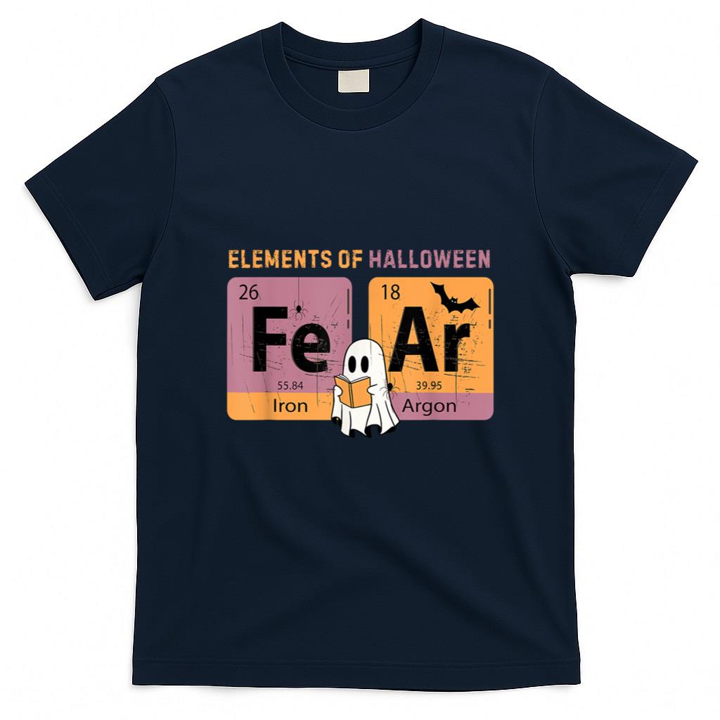 Halloween Shirt - Elements Of Halloween FeAr Periodically Halloween Chemistry T-Shirt