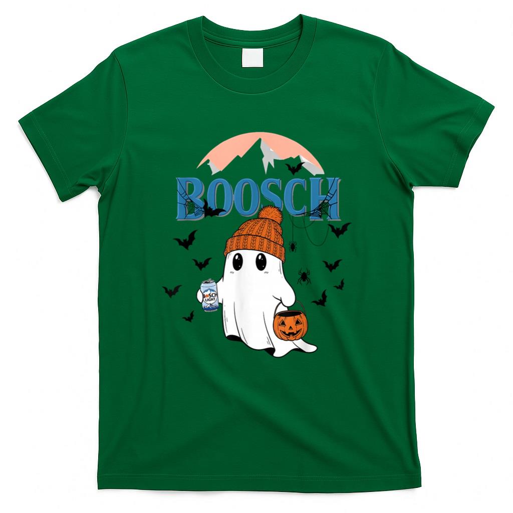 Halloween Shirt - Cute Boosch Light Ghost Beer Pumkins Ghost Halloween T-Shirt