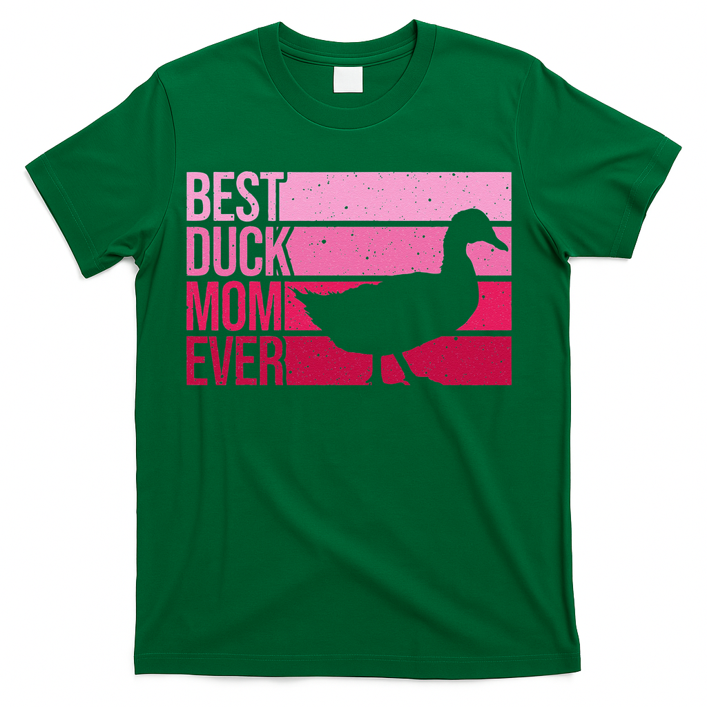 Funny Duck Mom Art For Womens Mother's Day Duck Lovers T-Shirt