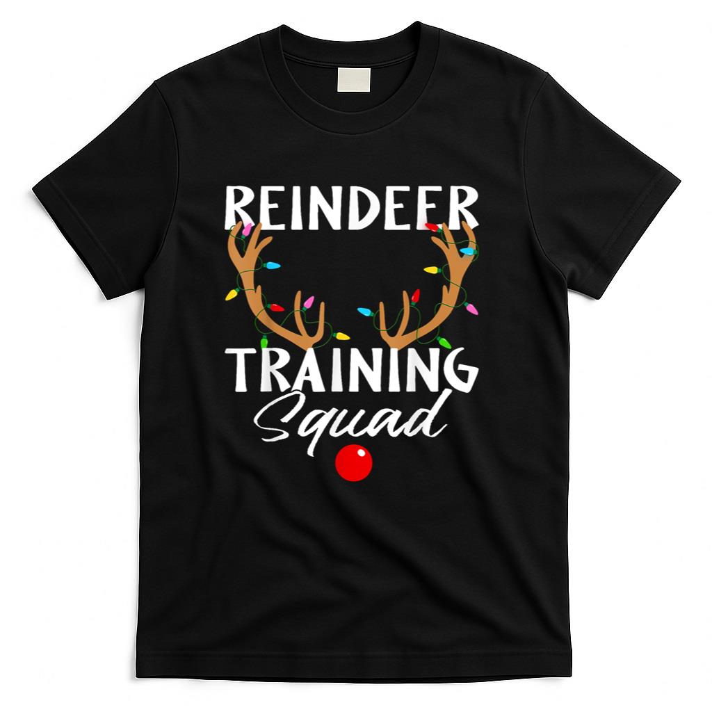 Christmas Running Reindeer Runner Training Squad Team Gifts T-Shirt
