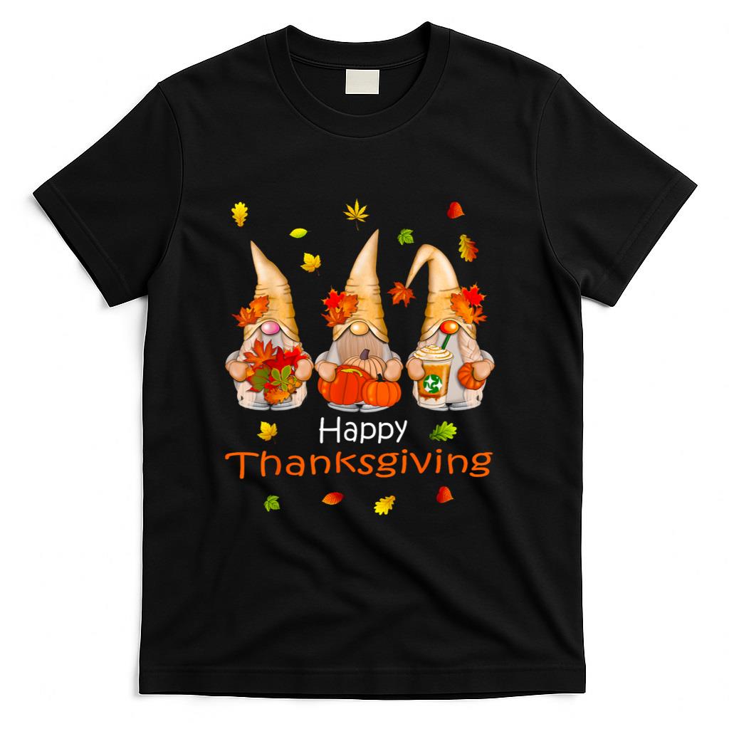 Funny Thanksgiving Shirts for Women Gnome - Gnomies Family T-Shirt