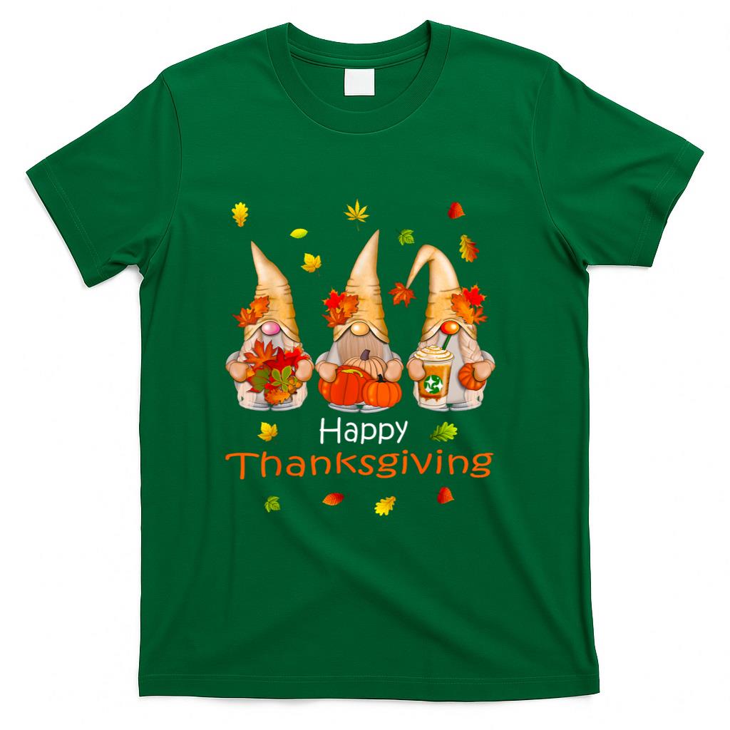 Funny Thanksgiving Shirts for Women Gnome - Gnomies Family T-Shirt
