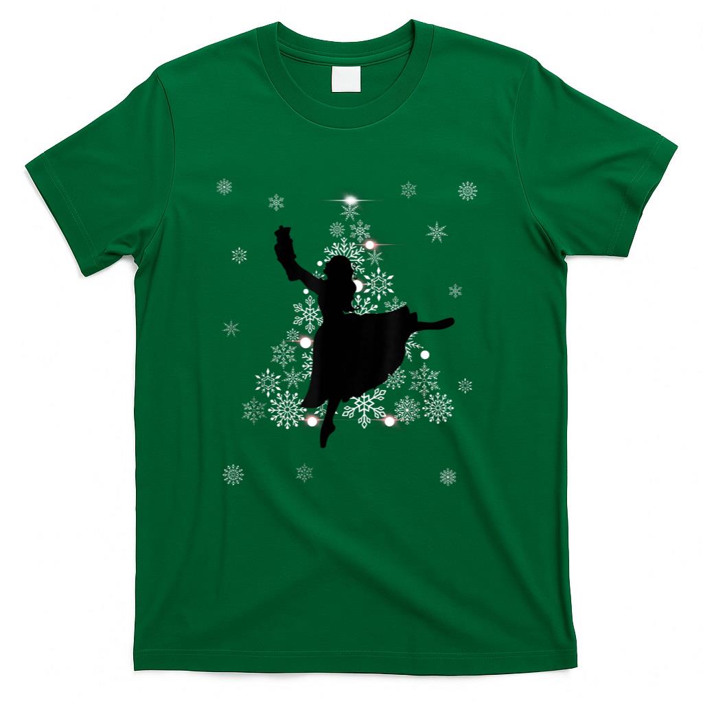 The Nutcracker Ballet Clara Tree Christmas Holiday Dance T-Shirt
