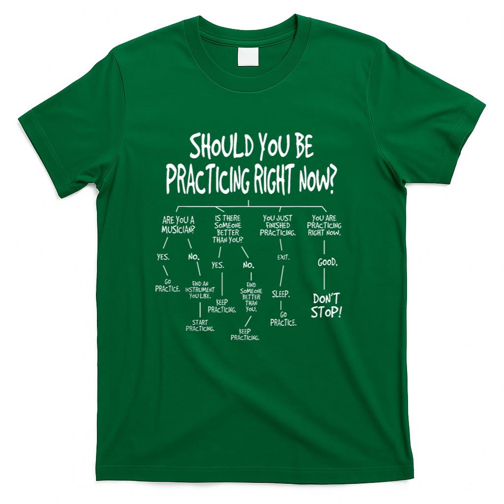 Music Practice Instrument Algorithm Funny Christmas Gift T-Shirt