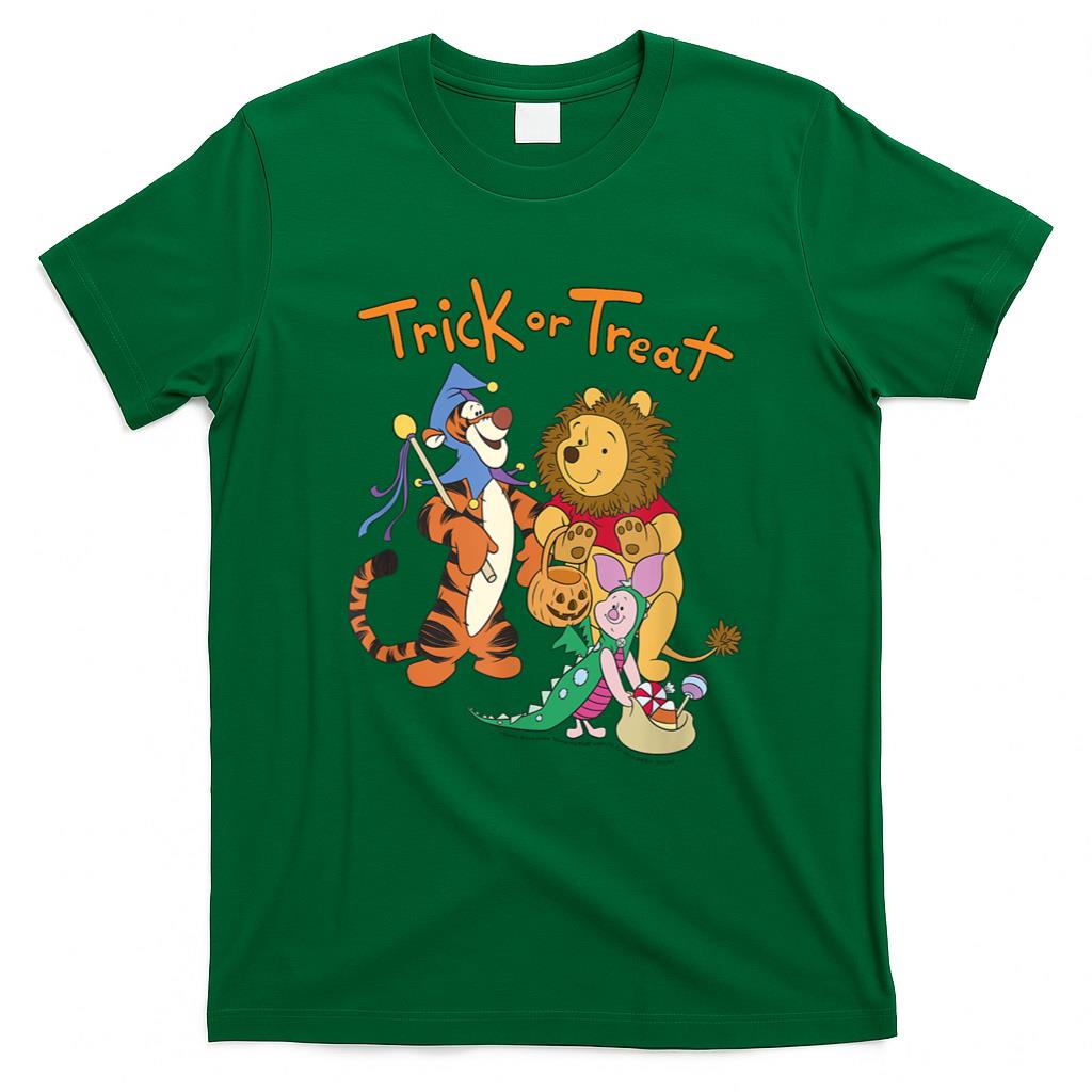 Halloween Shirt - Disney Winnie The Pooh Halloween Group Shot Trick Or Treat T-Shirt